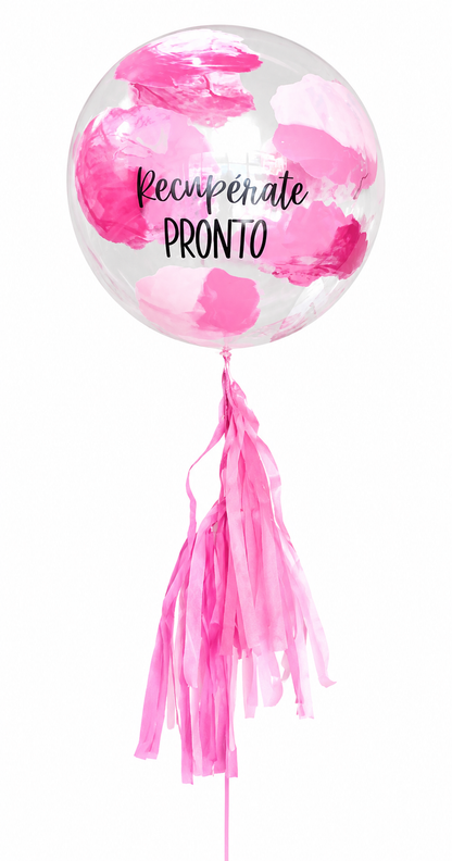Globo Rosa Burbuja Mediana