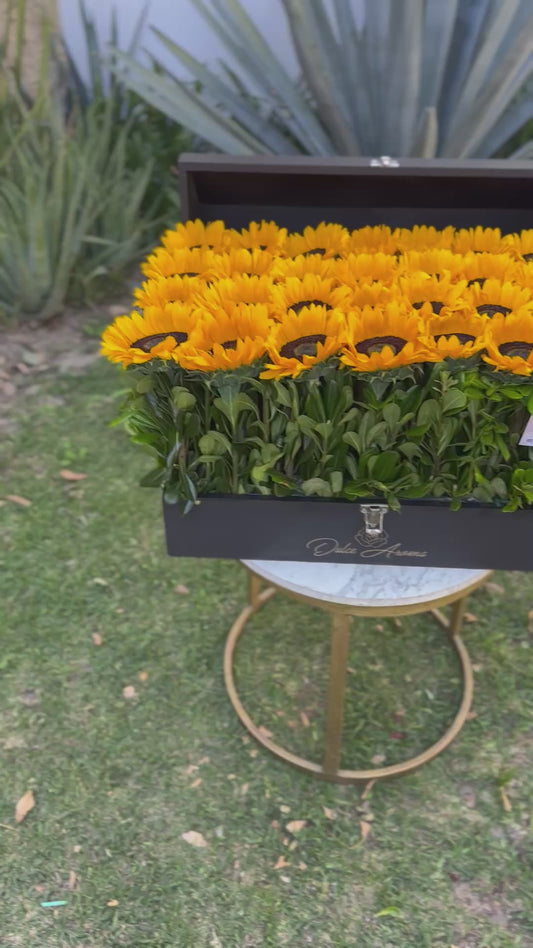 Cofre grande girasoles