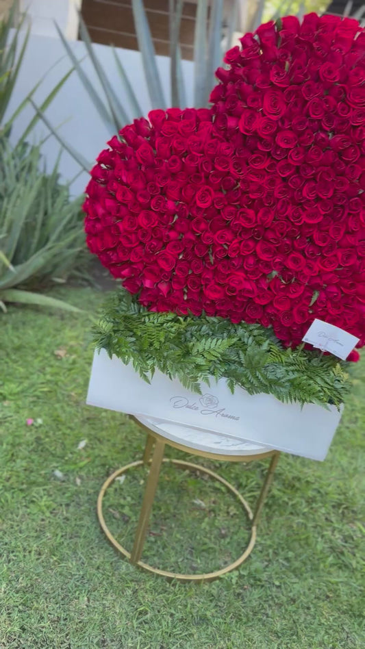 Corazón 400 rosas