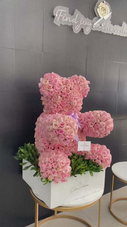 Oso 400 rosas